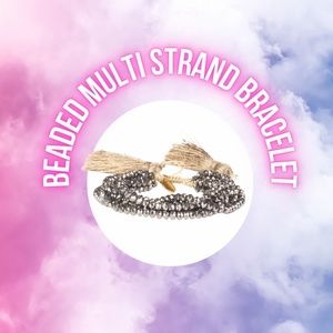 BRAND NEW Beaded Multi Strand Boho Adjustable Bracelet